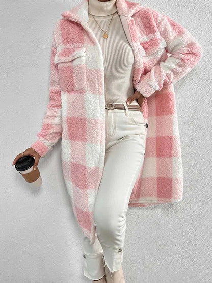 Henna™ - Geruite jas met lange mouwen (50% KORTING)