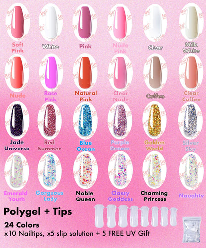 Linnea™ - Polygel Eenvoudige Nagelset (50% KORTING)