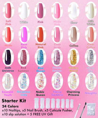 Linnea™ - Polygel Eenvoudige Nagelset (50% KORTING)