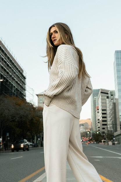 Camilla™ -  Gebreide Beige pullover