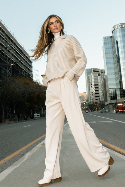 Camilla™ -  Gebreide Beige pullover