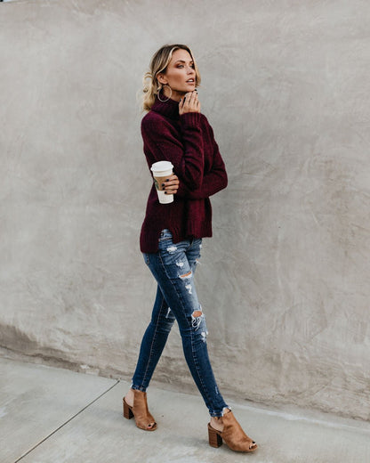 Camilla™ - Luxe col in bordeaux rood