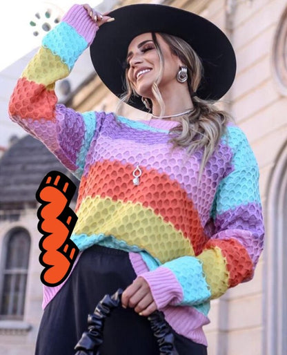 Camilla™ - Vrolijk gestreepte Pullover