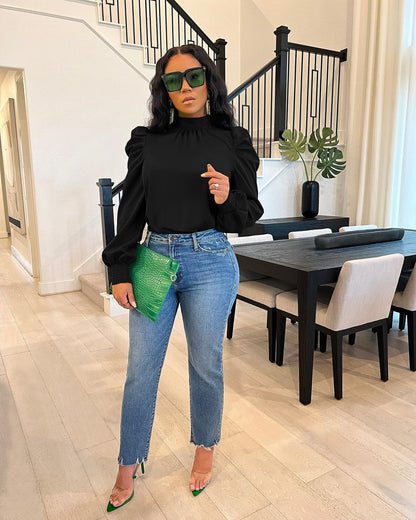 Ginevra™ - blouse met pofmouwen