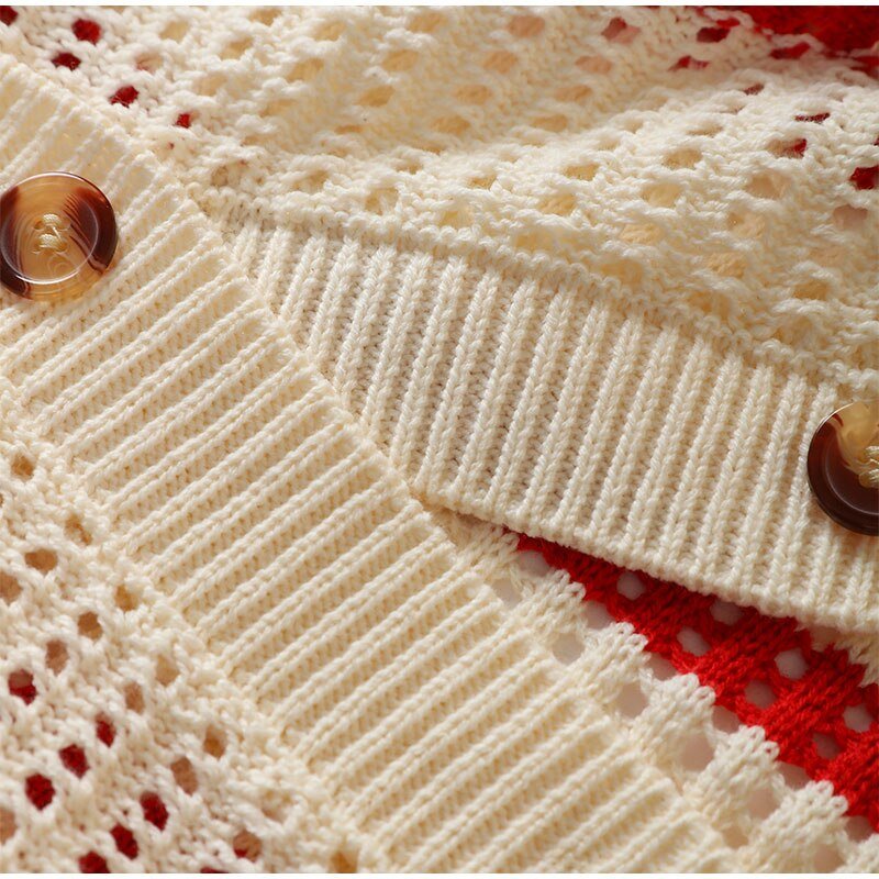 Ginevra™ - Gebreide Gestreepte Cardigan Set