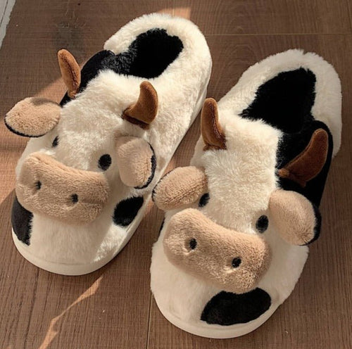 Ginevra™ - Grappige Koe Sloffen