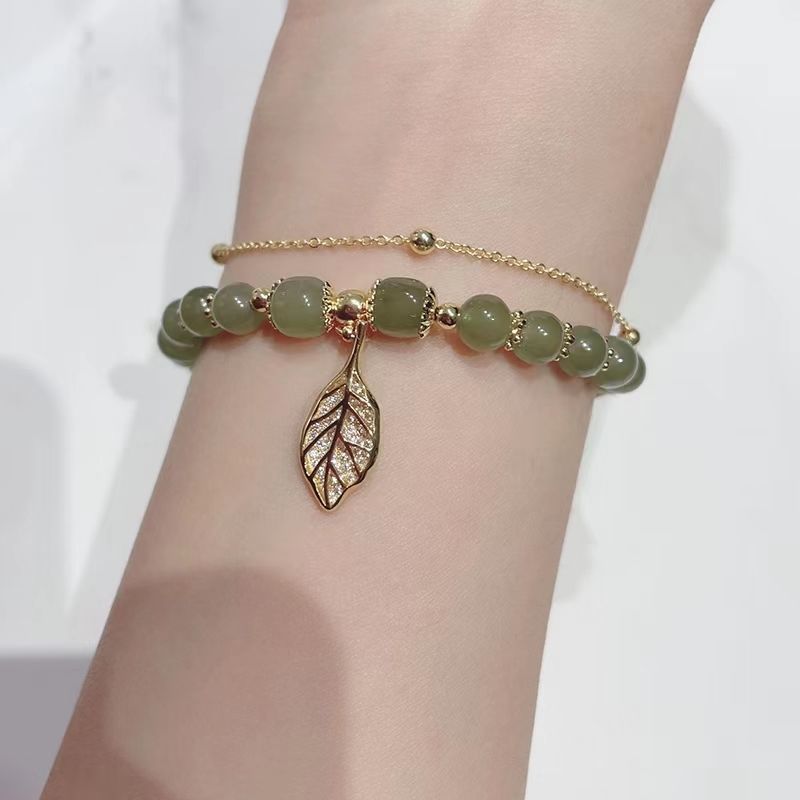 GlamBracelet™ | Gouden Jade Armband (1+1 GRATIS)