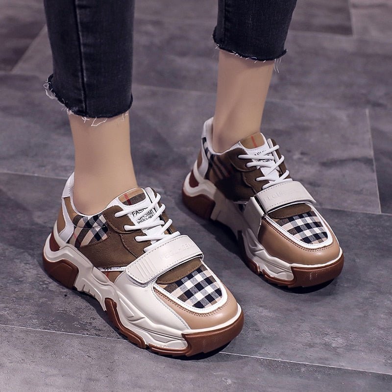 Trifoglio® - Modieuze Sportschoen in Ruitpatroon