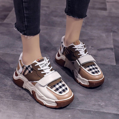 Trifoglio® - Modieuze Sportschoen in Ruitpatroon