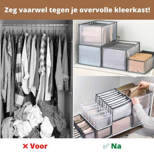 Supreme ClothingOrganizer™ 2+1 Gratis! Slimmer Kleding Opbergen