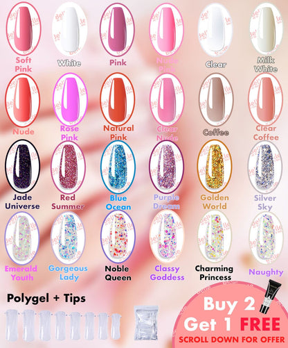 Linnea™ - Polygel Eenvoudige Nagelset (50% KORTING)