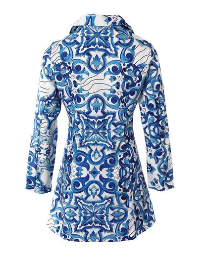 Sofia&Aurora™ -  Blazer & Shorts Set met Baroque Print