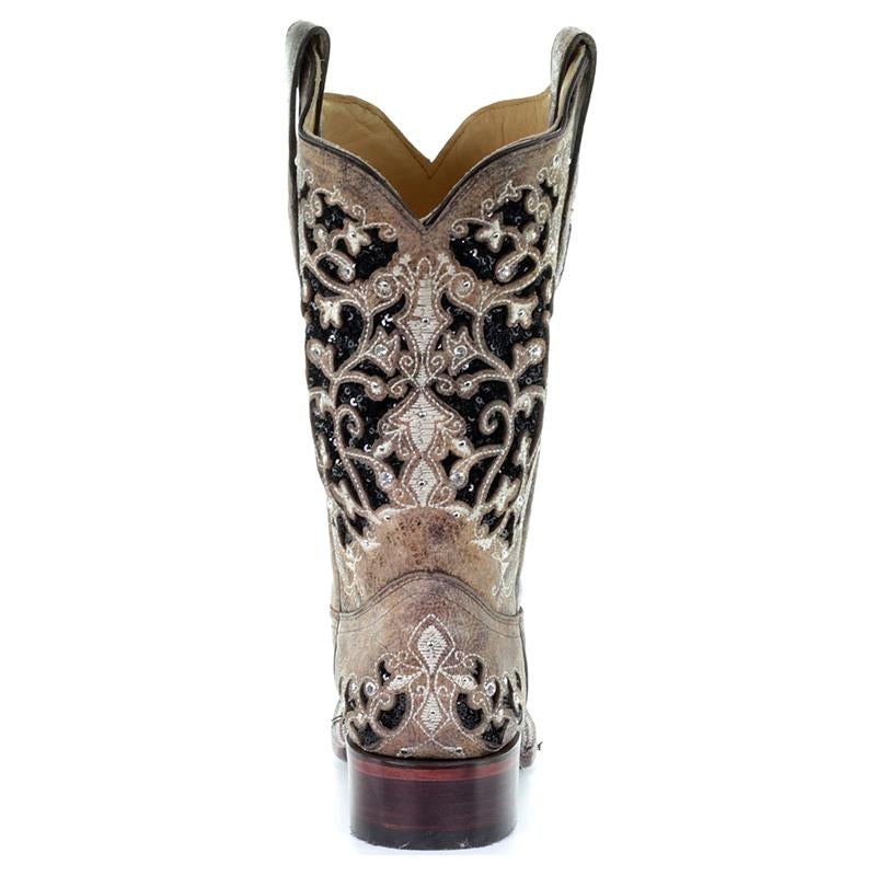 Sofia&Aurora™ - Western Laarzen met Luxe Strass-inleg blokhak