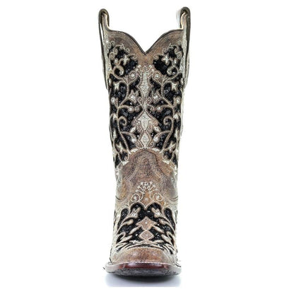 Sofia&Aurora™ - Western Laarzen met Luxe Strass-inleg blokhak